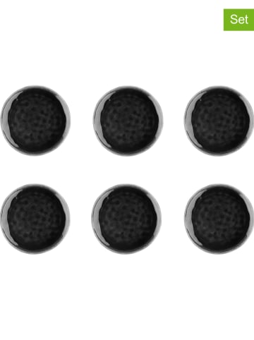 Björn 6-delige set: dessertborden "Moon" zwart - Ø 21 cm