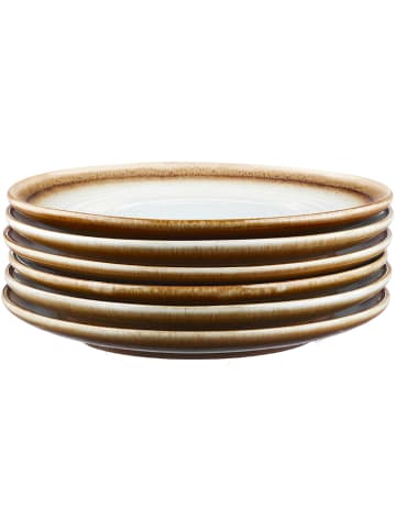 Björn 6-delige set: dessertborden "Cosmos" wit/beige - Ø 21,5 cm