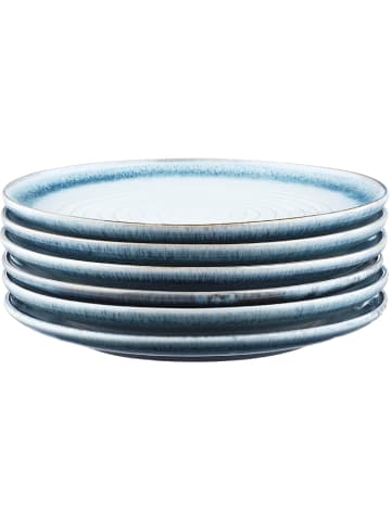 Björn 6-delige set: dessertborden "Cosmos" wit/blauw - Ø 21,5 cm