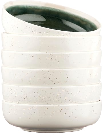 Björn Miski śniadaniowe (6 szt.) "Oxygen" w kolorze zielonym - Ø 17,5 cm