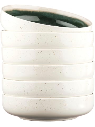 Björn 6-delige set: ontbijtkommen "Oxygen" groen - Ø 22 cm