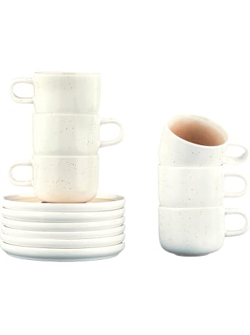 Björn 6er-Set: Kaffeetassen "Oxygen" in Rosa - 200 ml