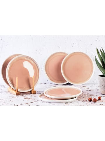 Björn 6er-Set: Dessertteller "Oxygen" in Rosa - Ø 21,5 cm