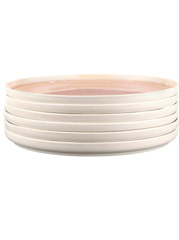 Björn 6er-Set: Speiseteller "Oxygen" in Rosa - Ø 27 cm