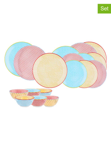 Björn 18-częściowy zestaw "Color" w kolorze czerwono-żółto-błękitnym