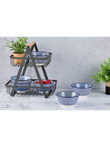 Björn 6-delige set: voorgerechtkommen "Dark" donkerblauw - Ø 12 cm