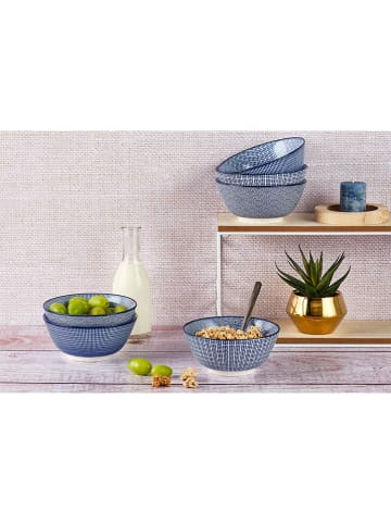 Björn 6-delige set: ontbijtkommen "Dark" donkerblauw - Ø 15 cm