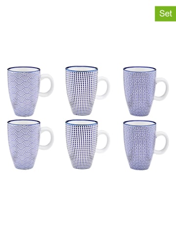 Björn 6-delige set: espressokoppen "Dark" donkerblauw - 90 ml