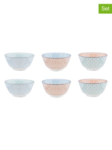 Björn 6er-Set: Vorspeisenschalen "Pastel" in Hellblau/ Hellgrün/ Rosa  - Ø 12 cm