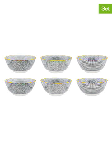 Björn 6-delige set: ontbijtkommen "Eclipse" grijs - Ø 15 cm