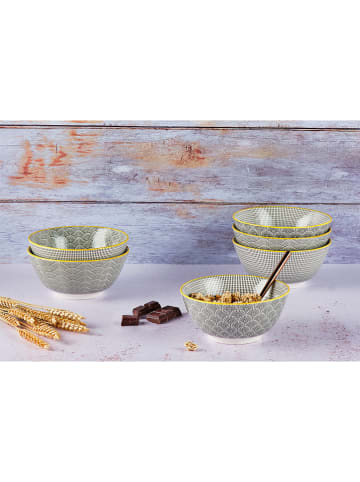 Björn 6er-Set: Frühstücksschalen "Eclipse" in Grau - Ø 15 cm