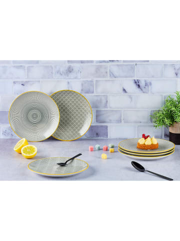 Björn 6-delige set: dessertborden "Eclipse" grijs - Ø 21 cm