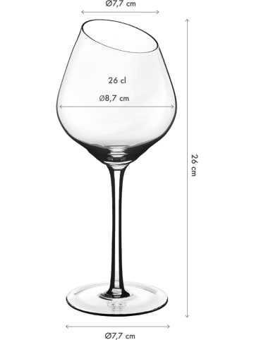 Björn 6-delige set: wijnglazen ''Sväva'' - 370 ml