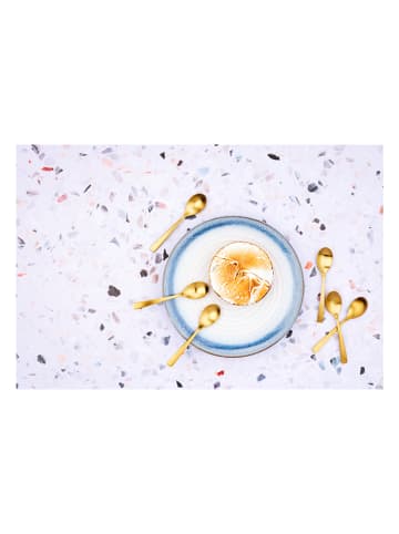 Björn 6er-Set: Edelstahl-Kaffeelöffel "Oglu" in Gold - (L)12 cm