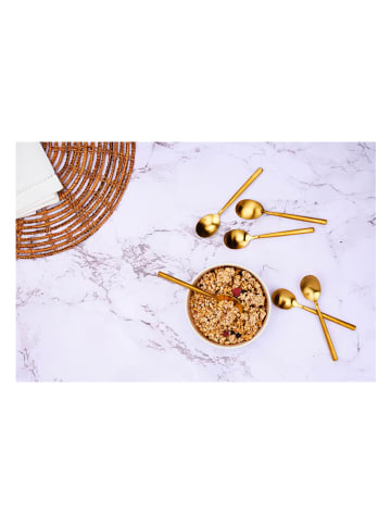 Björn Łyżeczki (6 szt.) "Nils" w kolorze złotym do kawy - dł. 12 cm