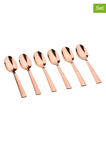 Björn 6er-Set: Edelstahl-Kaffeelöffel "Finn" in Kupfer - (L)13 cm