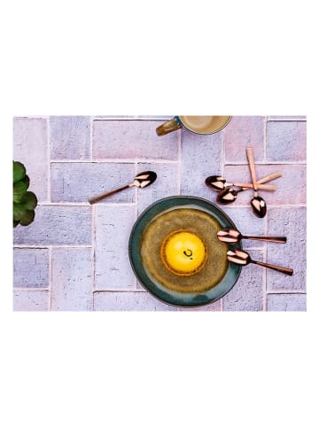 Björn 6-delige set: roestvrijstalen koffielepels "Finn" koperkleurig - (L)13 cm