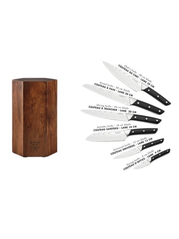 Björn 7-delige keukenmessenset "Erling Imatra" met messenblok