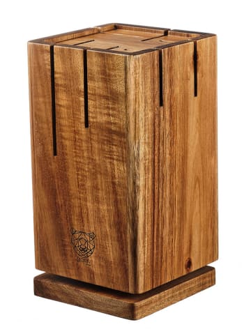 Björn Blok na noże "Skagen" w kolorze jasnobrązowym - 12 x 24 x 12 cm