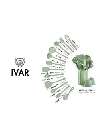 Björn 15tlg. Kochbesteck-Set "Ivar" in Grün