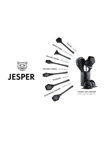 Björn 9-delige keukenhulpjesset "Jesper" zwart