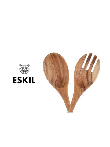 Björn Saladebestek "Eskil" bruin - (H)25,8 cm