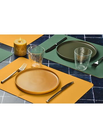 Björn 6er-Set: Tischsets in Senf/ Grün - (L)44,5 x (B)30 cm