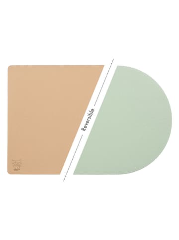 Björn 6-delige set: placemats lichtroze/lichtgroen - (L)44,5 x (B)30 cm