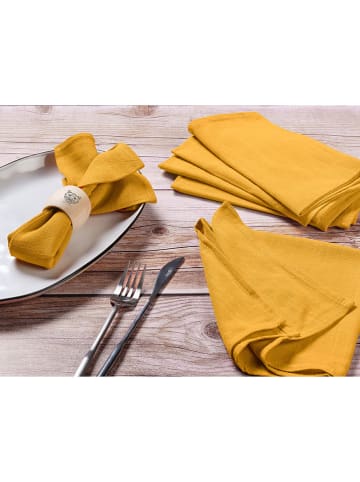 Björn 6er-Set: Servietten in Senf - (L)40 x (B)40 cm