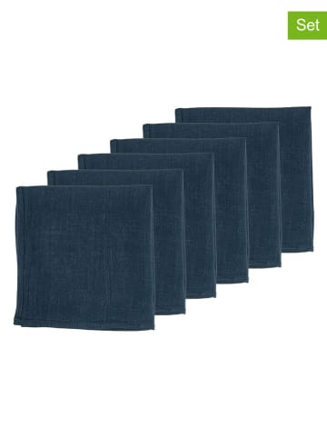 Björn 6er-Set: Servietten in Dunkelblau - (L)40 x (B)40 cm