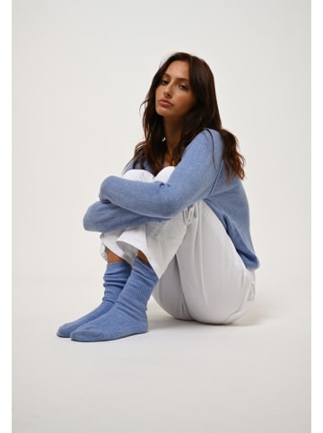 AUTHENTIC CASHMERE Kaschmir-Socken "Chewila" in Blau