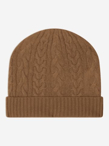 AUTHENTIC CASHMERE Kaschmir-Beanie "Scott" in Camel