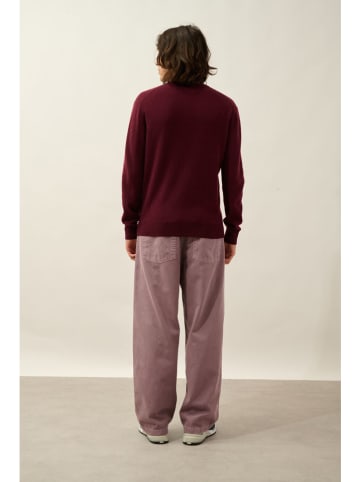 AUTHENTIC CASHMERE Kasjmieren trui "Agel" bordeaux