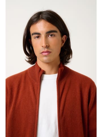 AUTHENTIC CASHMERE Kasjmieren vest "Albaron" oranje