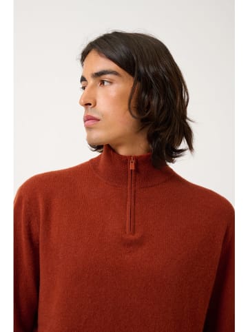 AUTHENTIC CASHMERE Kasjmieren trui "Ambin" roestrood