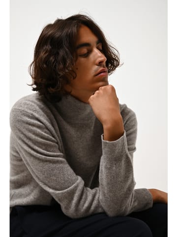 AUTHENTIC CASHMERE Kasjmieren coltrui "Bange" grijs