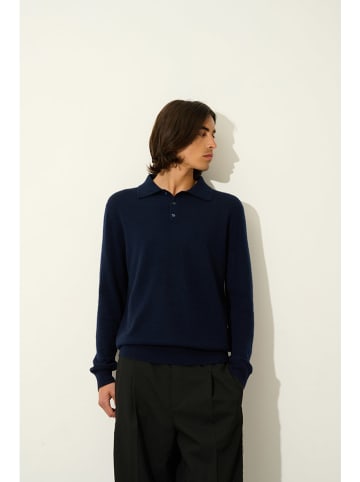 AUTHENTIC CASHMERE Kasjmieren trui "Charvet" donkerblauw