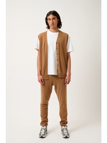 AUTHENTIC CASHMERE Kasjmieren gilet "Hugo" camel