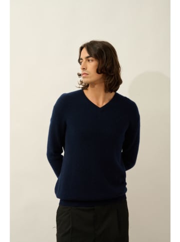 AUTHENTIC CASHMERE Kaszmirowy sweter "Jardon" w kolorze granatowym