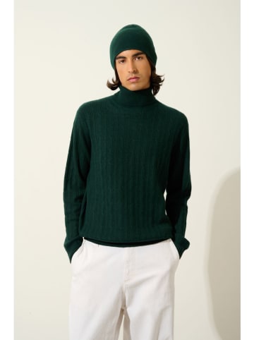 AUTHENTIC CASHMERE Kaschmir-Rollkragenpullover "Kona" in Dunkelgrün