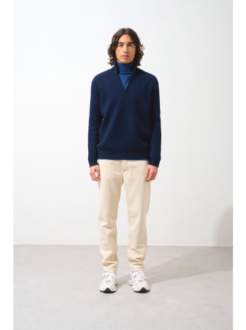 AUTHENTIC CASHMERE Kaszmirowy sweter w kolorze granatowym