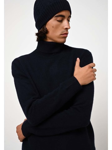 AUTHENTIC CASHMERE Kasjmieren coltrui "Martin" donkerblauw