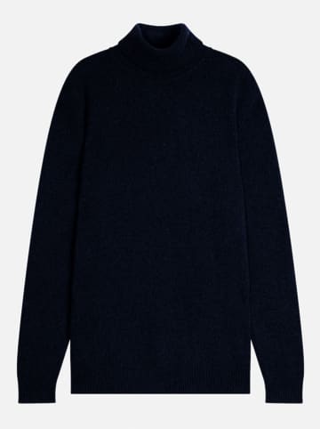 AUTHENTIC CASHMERE Kasjmieren coltrui "Martin" donkerblauw