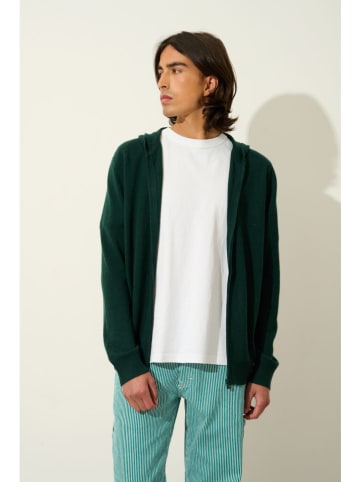 AUTHENTIC CASHMERE Kaszmirowy kardigan "Neurre" w kolorze ciemnozielonym