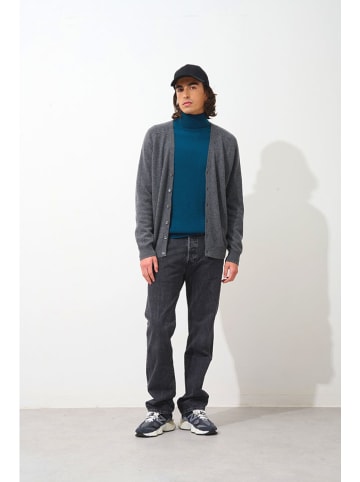 AUTHENTIC CASHMERE Kaszmirowy kardigan w kolorze antracytowym