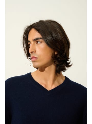 AUTHENTIC CASHMERE Kasjmieren trui "Timeo" donkerblauw