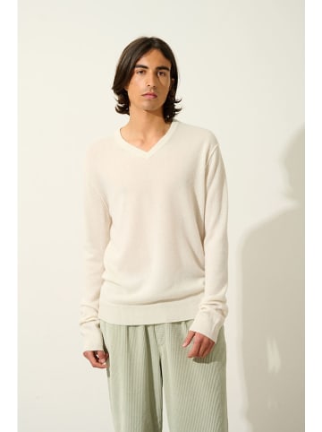 AUTHENTIC CASHMERE Kaszmirowy sweter "Timeo" w kolorze kremowym