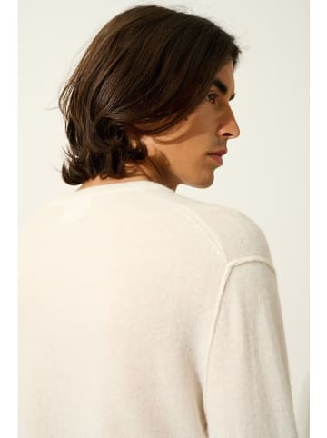 AUTHENTIC CASHMERE Kaszmirowy sweter "Timeo" w kolorze kremowym