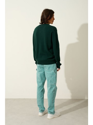 AUTHENTIC CASHMERE Kasjmieren trui "Timeo" donkergroen