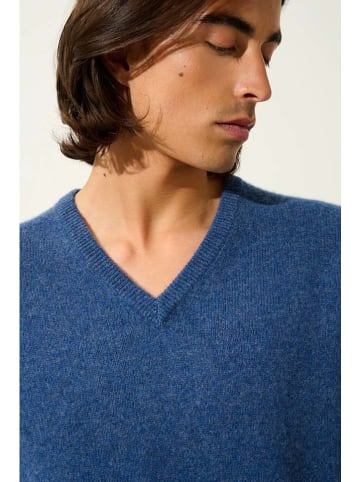 AUTHENTIC CASHMERE Kasjmieren trui "Victor" blauw